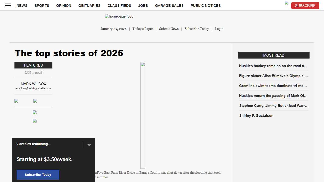 The top stories of 2025 News, Sports, Jobs - The Mining Gazette